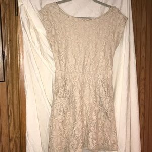 Lace bow back dress